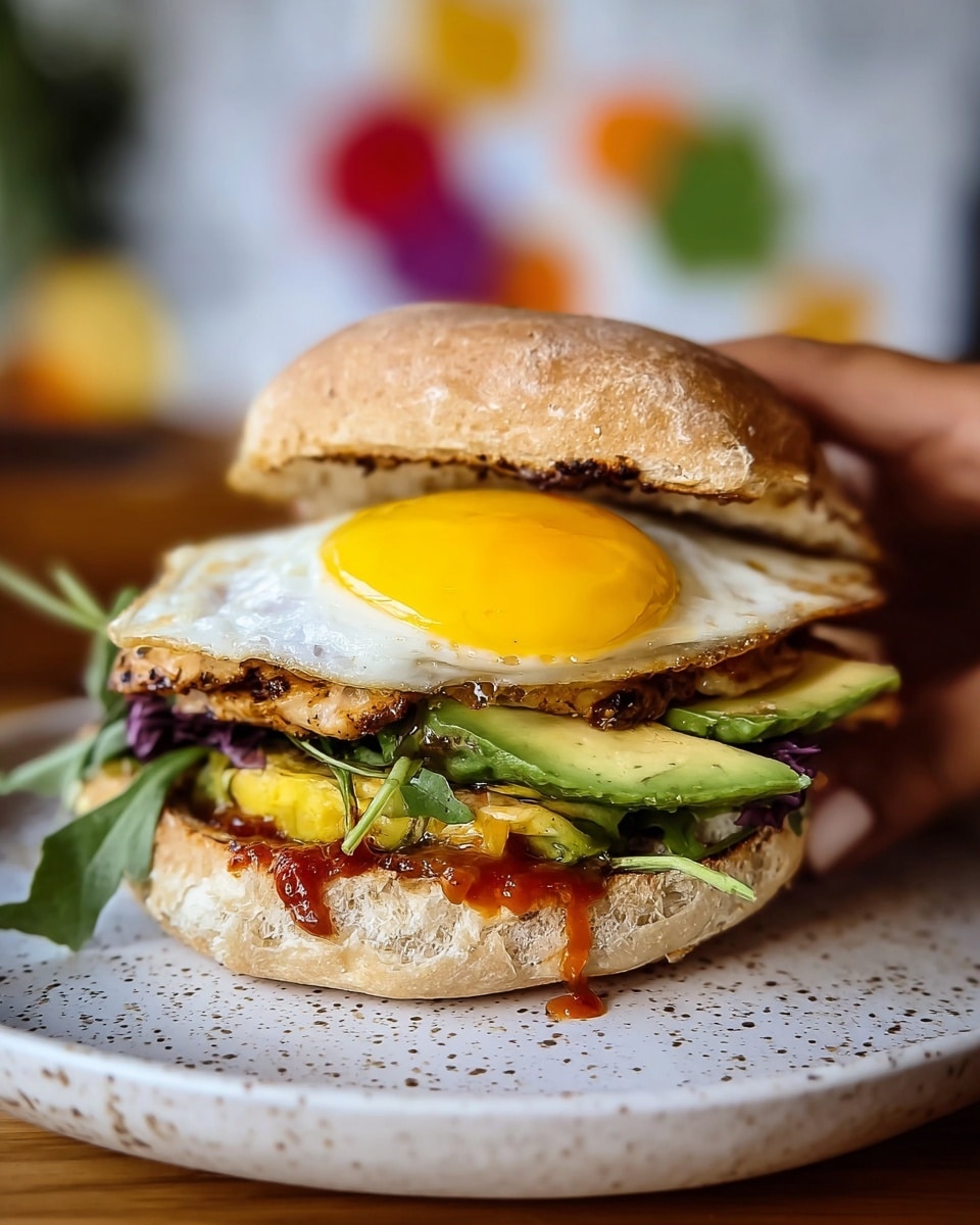 Egg & Chicken Breakfast Sandwich Recipe - Recipe Image