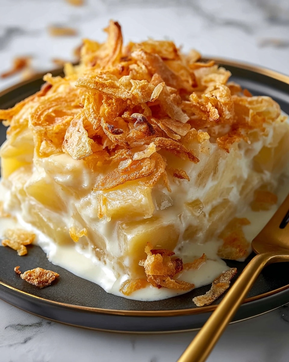 French Onion Funeral Potatoes Recipe - Recipe Image