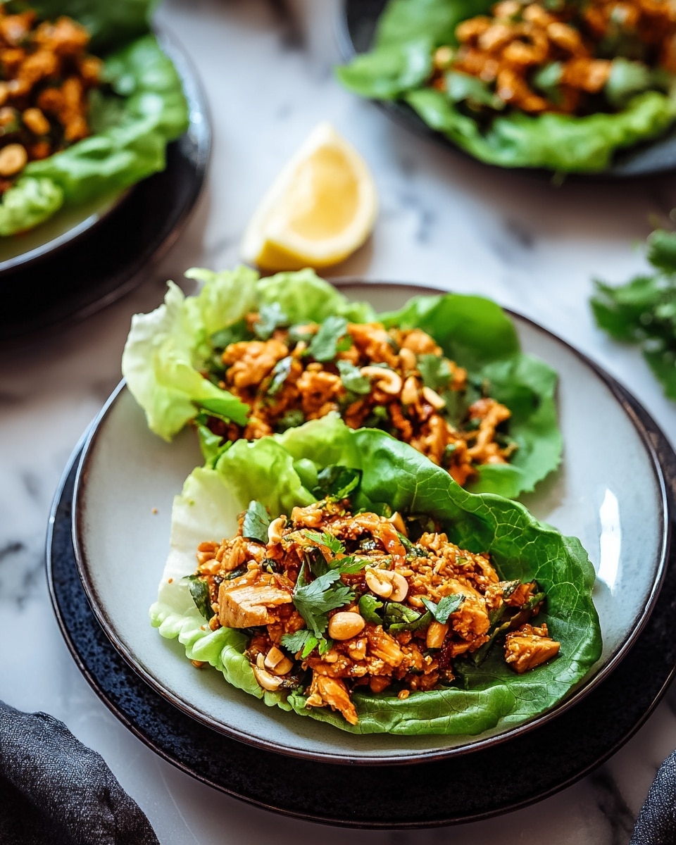 Thai Sweet Chili Chicken Lettuce Wraps Recipe - Recipe Image
