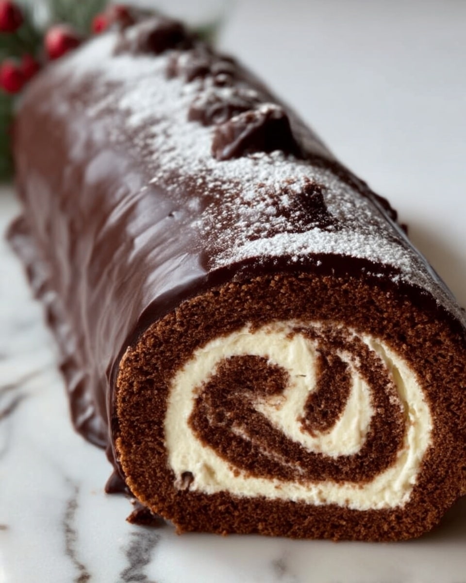 Bûche de Noël (Yule Log) Recipe - Recipe Image