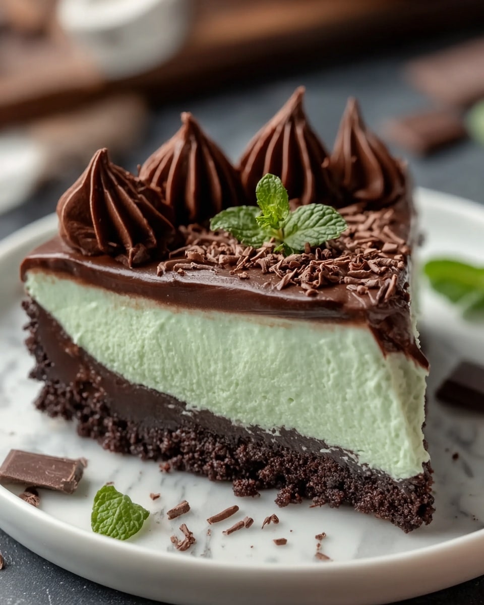 Chocolate Mint Pie Recipe - Recipe Image