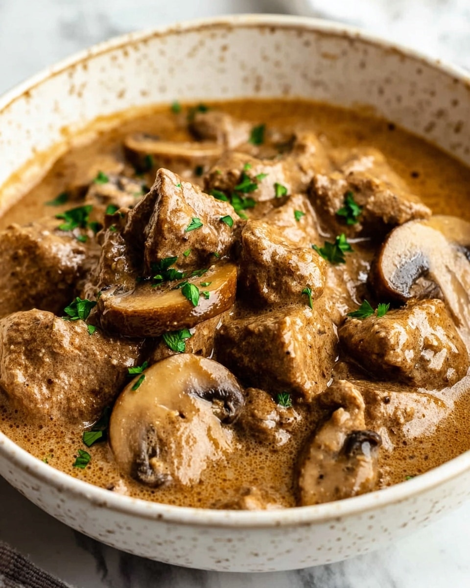 Keto Beef and Mushroom Soup Recipe - Recipe Image