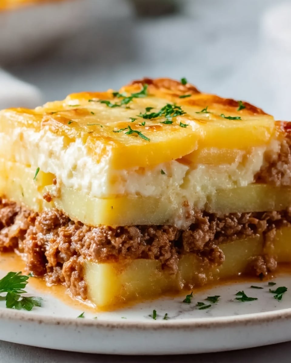 Loaded Potato and Meatloaf Casserole Recipe - Recipe Image