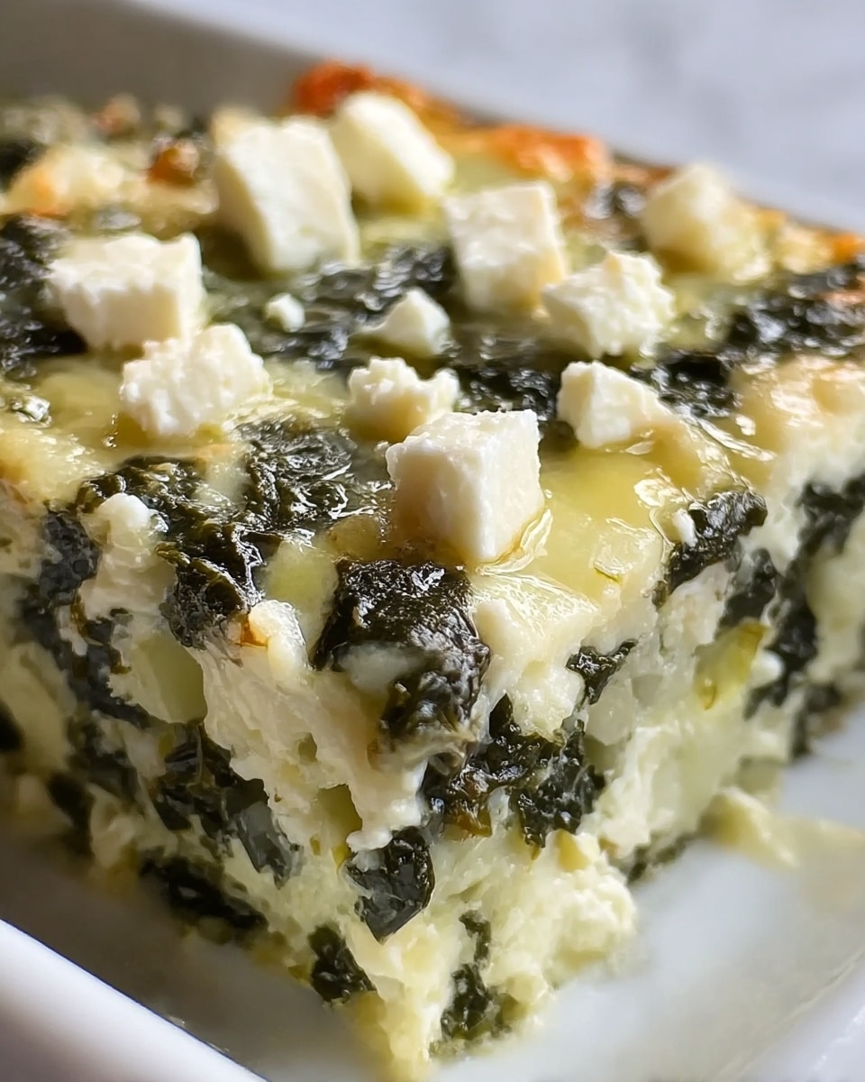 Spinach Casserole with Feta Cheese Recipe - Recipe Image