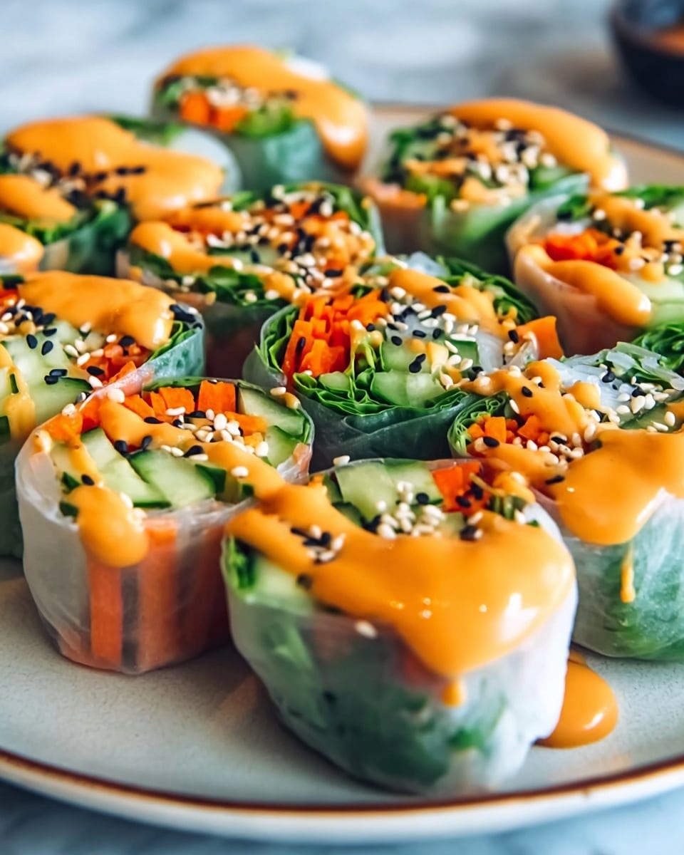 Hearty Veggie Rolls with Peanut Sauce Recipe - Recipe Image
