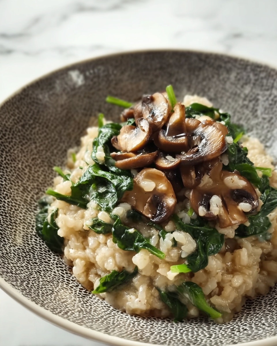 Low Carb Mushroom & Spinach Cauliflower Rice Recipe - Recipe Image