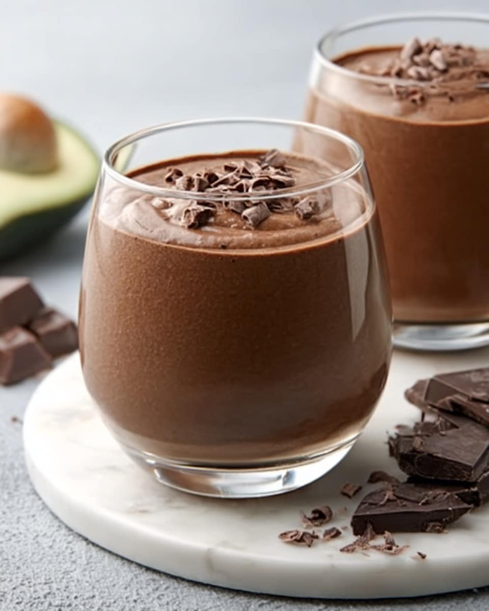 Avocado Chocolate Peanut Butter Smoothie Recipe - Recipe Image