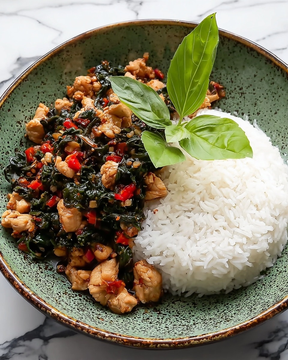 Spicy Thai Basil Chicken (Pad Krapow Gai) Recipe - Recipe Image