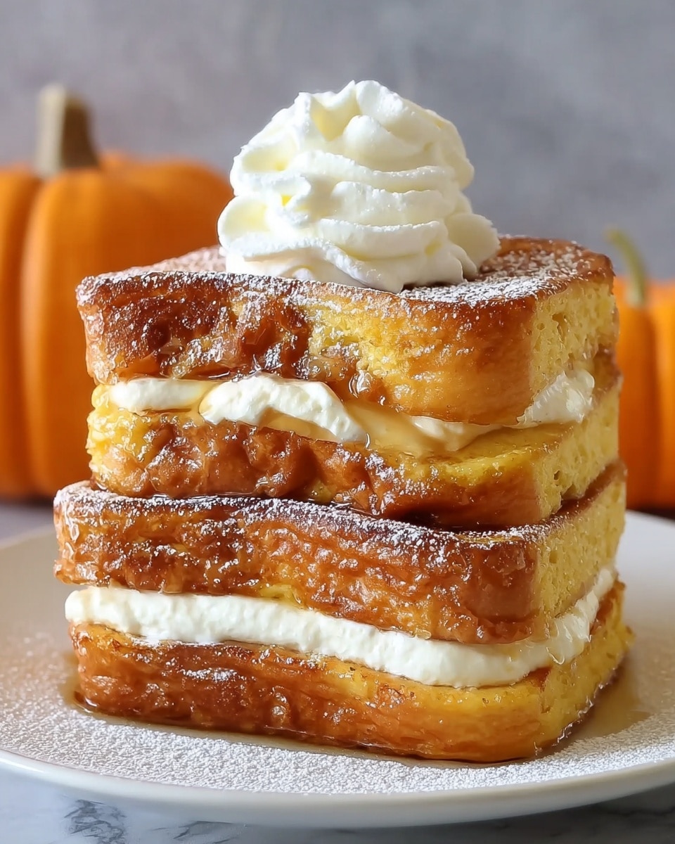 Pumpkin Cream Cheese French Toast Recipe - Recipe Image