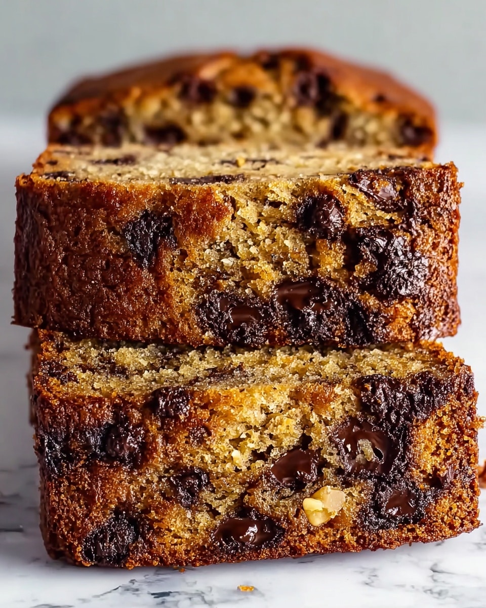 Vegan Chocolate Chip Banana Bread Recipe - Recipe Image