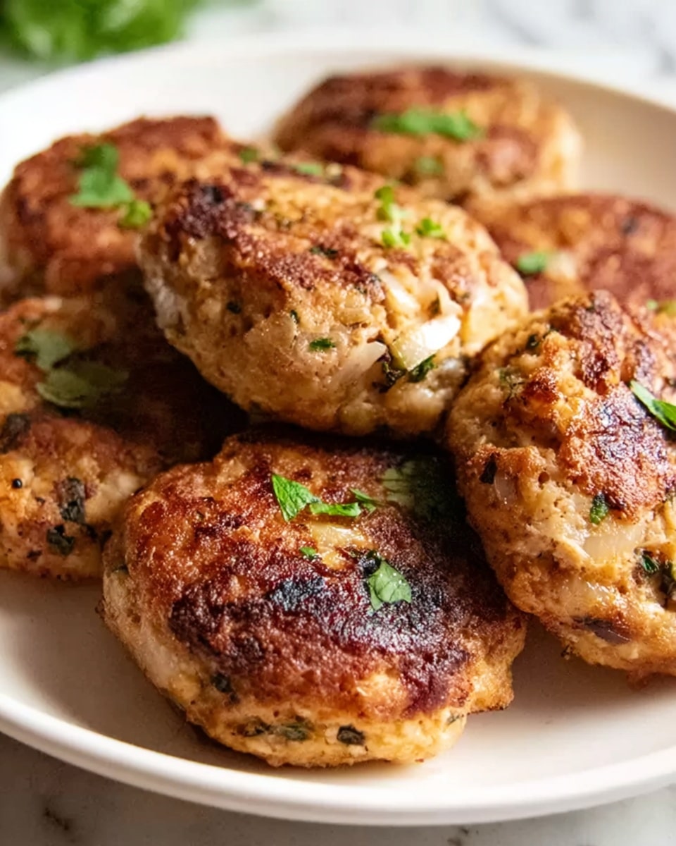 Mediterranean Chicken Patties Recipe - Recipe Image