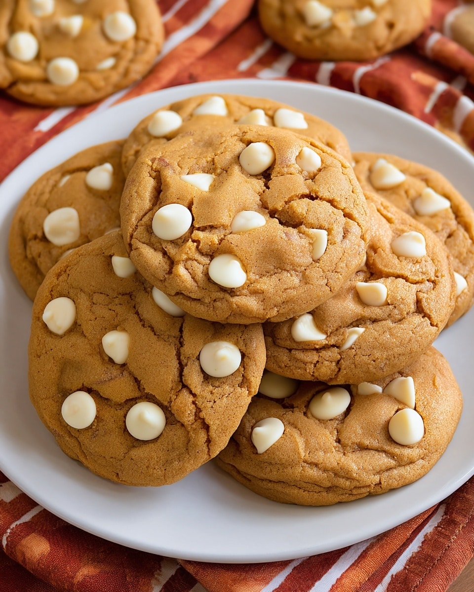 Pumpkin White Chocolate Chip Cookies Recipe - Recipe Image
