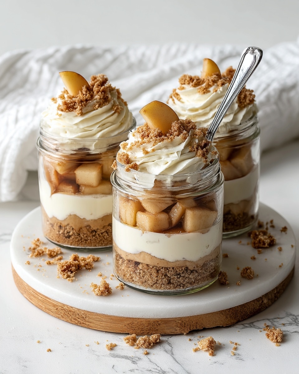 No-Bake Apple Cheesecake Jars Recipe - Recipe Image