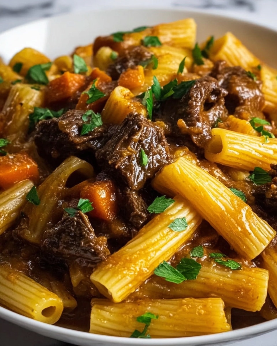 Simplified Rasta Pasta with Tender Oxtail Recipe - Recipe Image