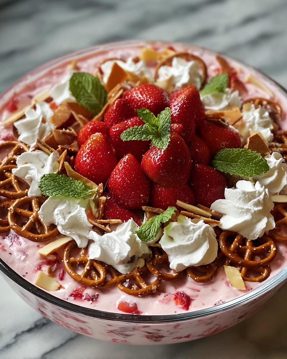Strawberry Pretzel Salad Recipe - Recipe Image