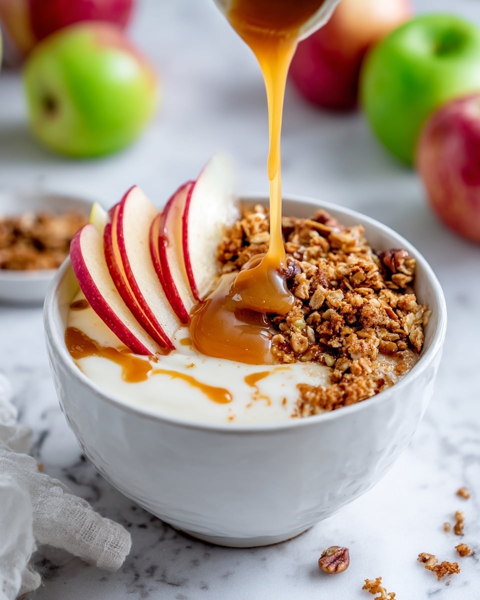Cream Cheese Caramel Apple Dip with Toffee Bits Recipe - Recipe Image