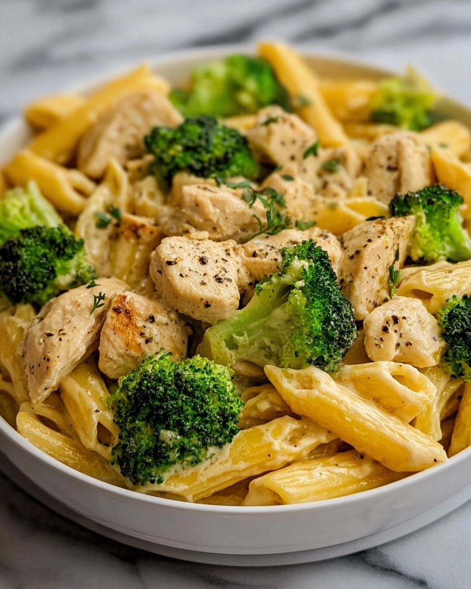 Creamy Broccoli and Chicken Penne Recipe - Recipe Image