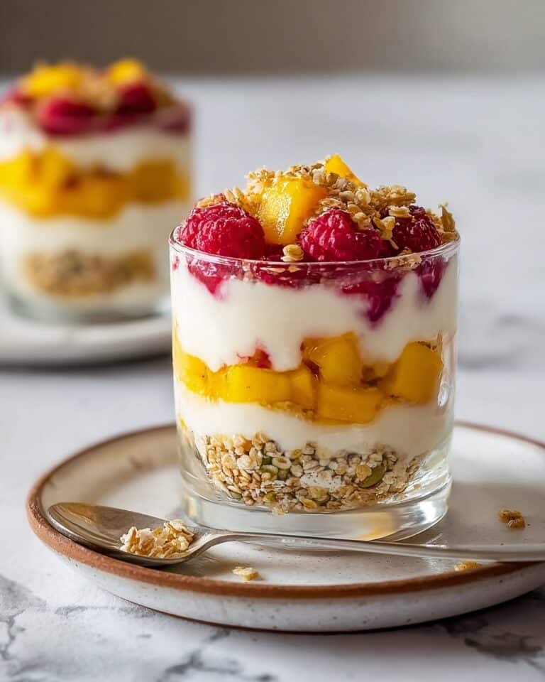 Raspberry & Mango Yogurt Parfait Recipe