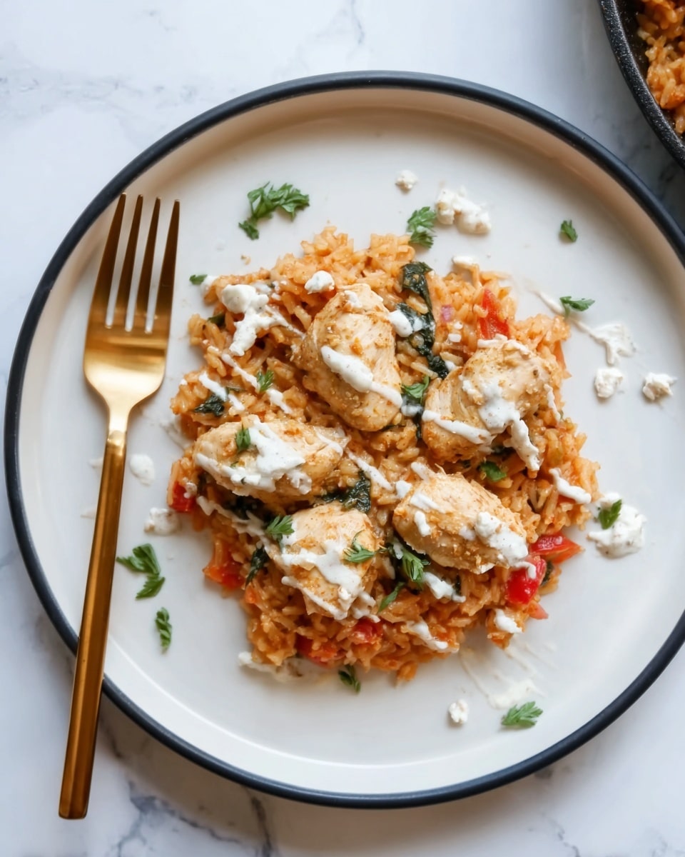 Greek Chicken Orzo Bake Recipe - Recipe Image