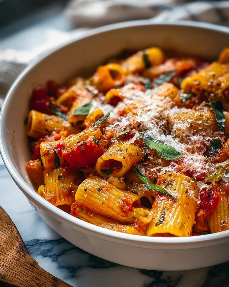 Pasta Bake with Pumpkin Tomato Sauce Recipe - Recipe Image