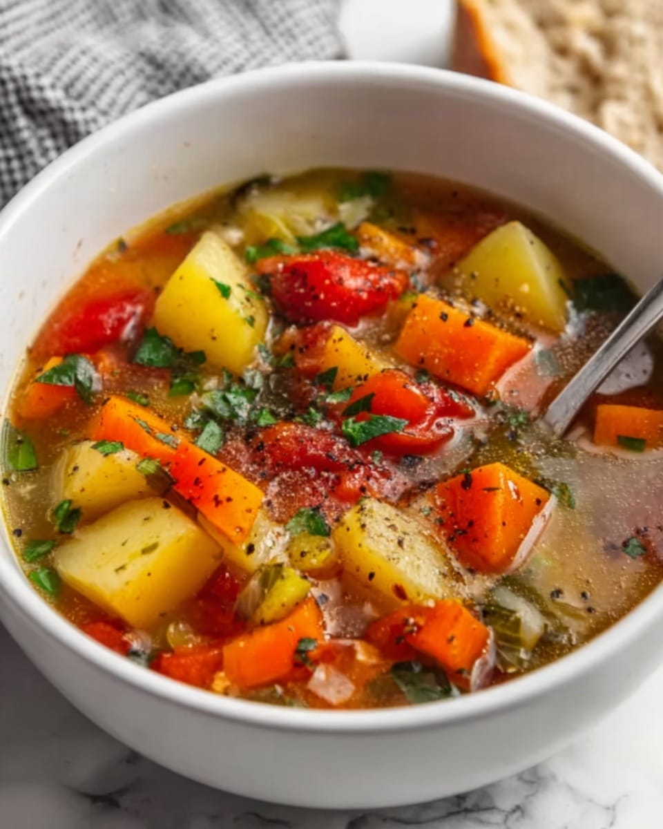 Easy Vegetable Soup Recipe for a Healthy Meal Recipe - Recipe Image