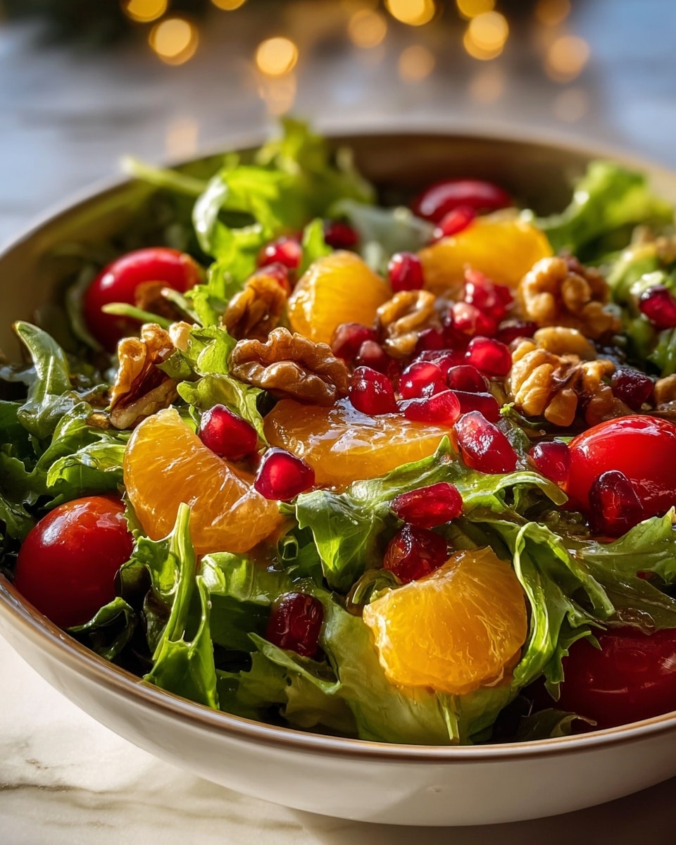 Christmas Salad with Honey Mustard Dressing Recipe - Recipe Image