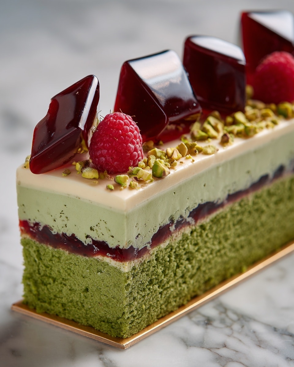 Raspberry Delight Pistachio Cake Extravaganza Recipe - Recipe Image