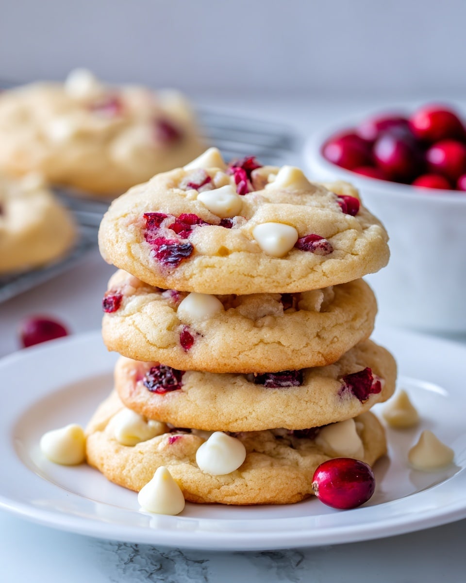 White Chocolate Cranberry Cookies Recipe - Recipe Image