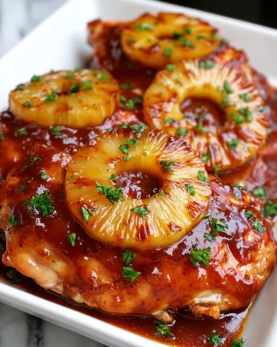 Baked Pineapple BBQ Chicken Breast Recipe - Recipe Image