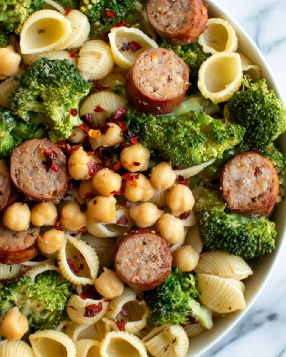 One Pot Orecchiette with Sausage and Broccoli Recipe - Recipe Image
