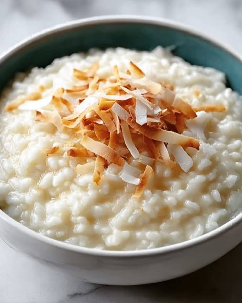 Creamy Coconut Rice Pudding with Fresh Fruits Recipe