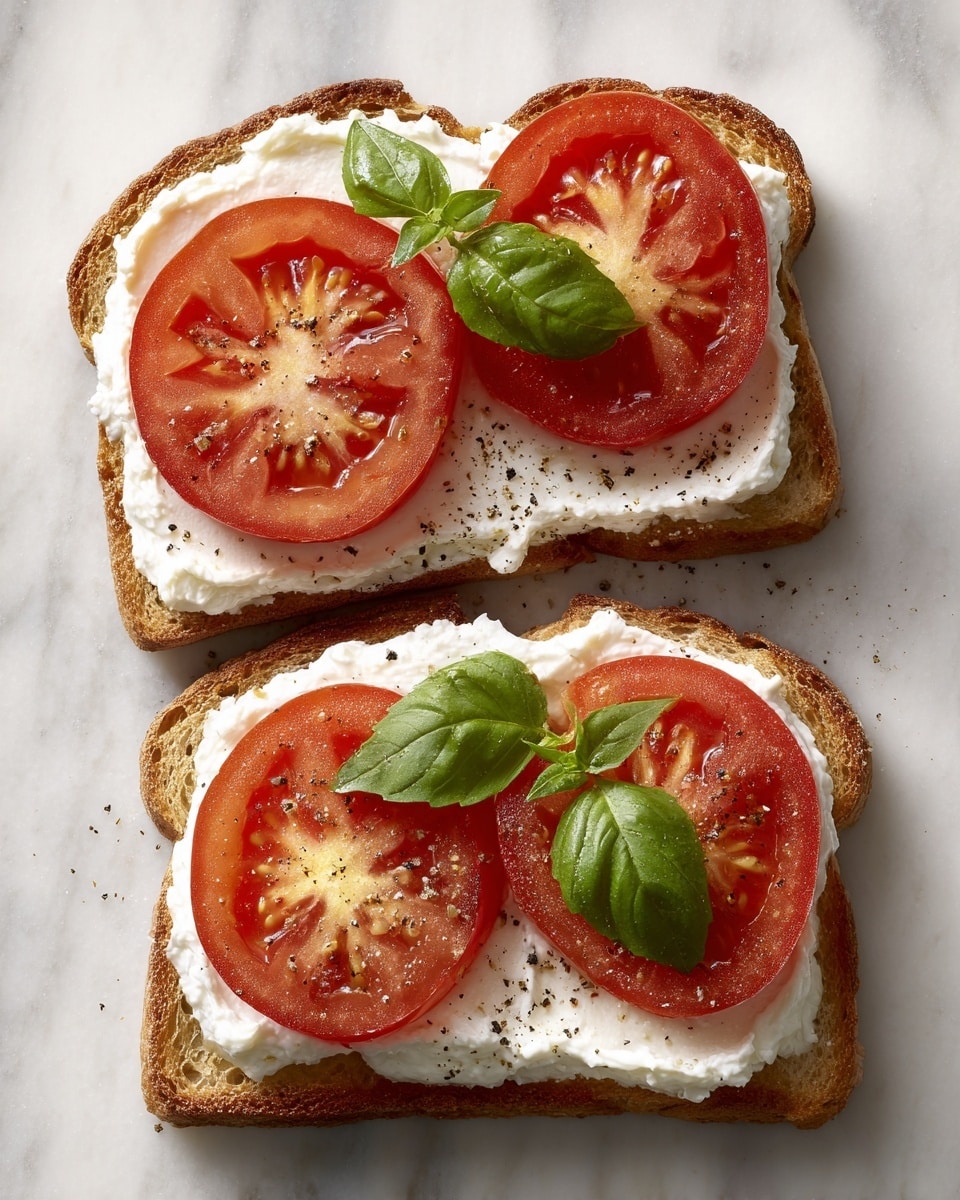 Ricotta & Tomato Sourdough Toast Recipe - Recipe Image