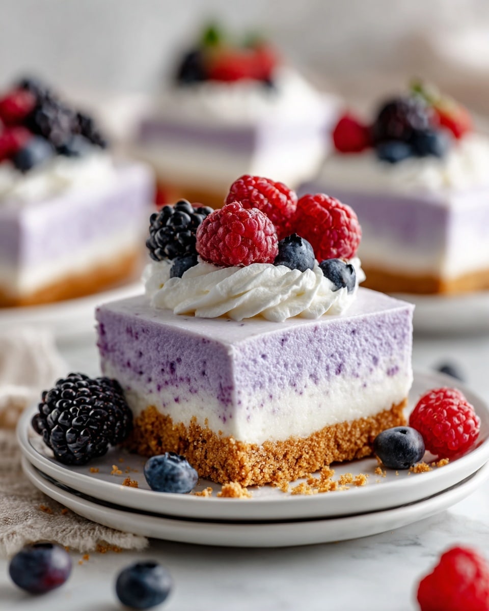 No-Bake Berry Cheesecake Recipe - Recipe Image