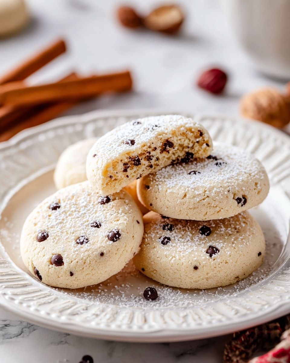 Peanut Butter Chocolate Chip Snowball Cookies Recipe - Recipe Image