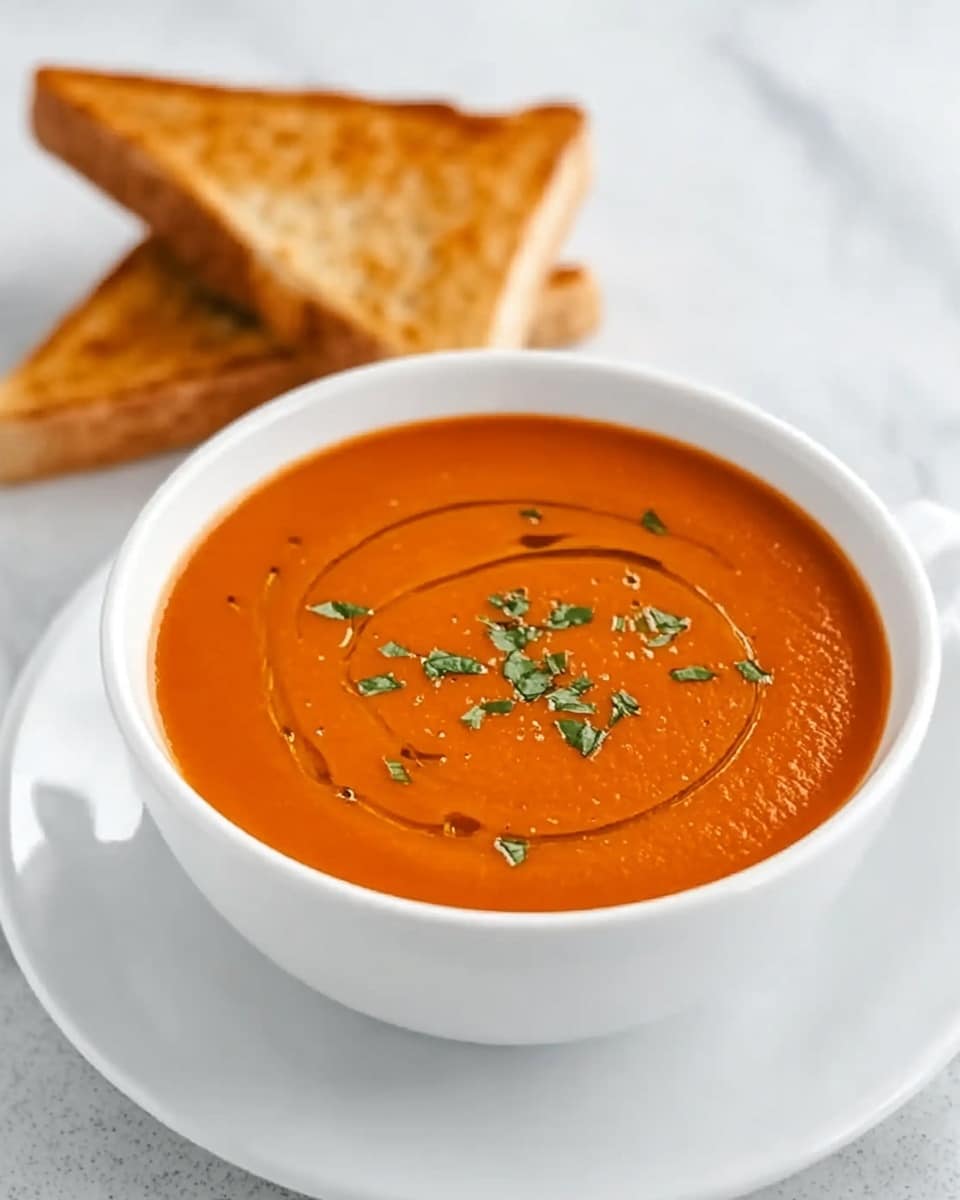 Creamy Tomato Bisque Soup Recipe - Recipe Image