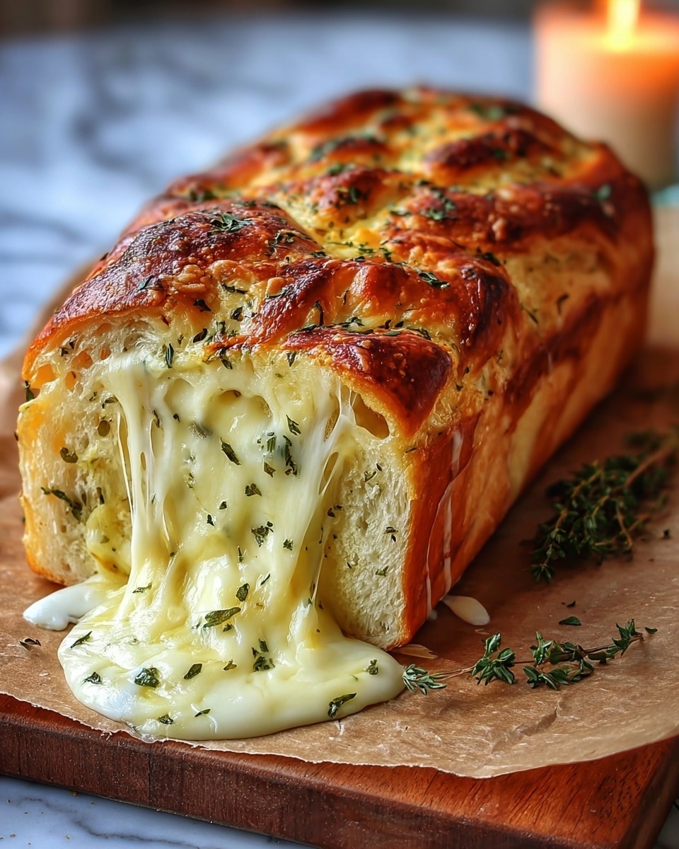 Easy Cheesy Garlic Bread Recipe - Recipe Image