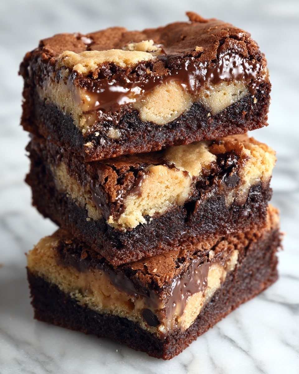 Cookie-Stuffed Brownies Recipe - Recipe Image