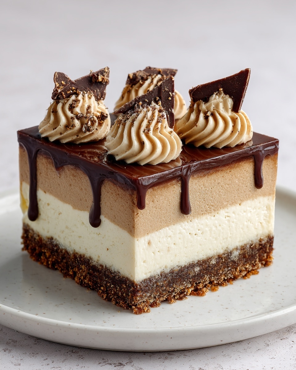 Peanut Butter Chocolate Swirl Cheesecake Recipe - Recipe Image