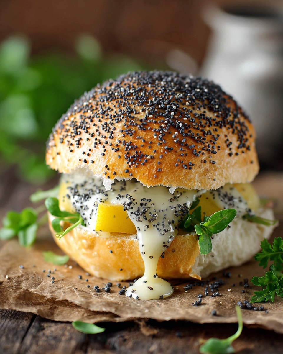 Pear Apple Cheddar Caramelized Onion Grilled Cheese Bagel Sandwich Recipe - Recipe Image