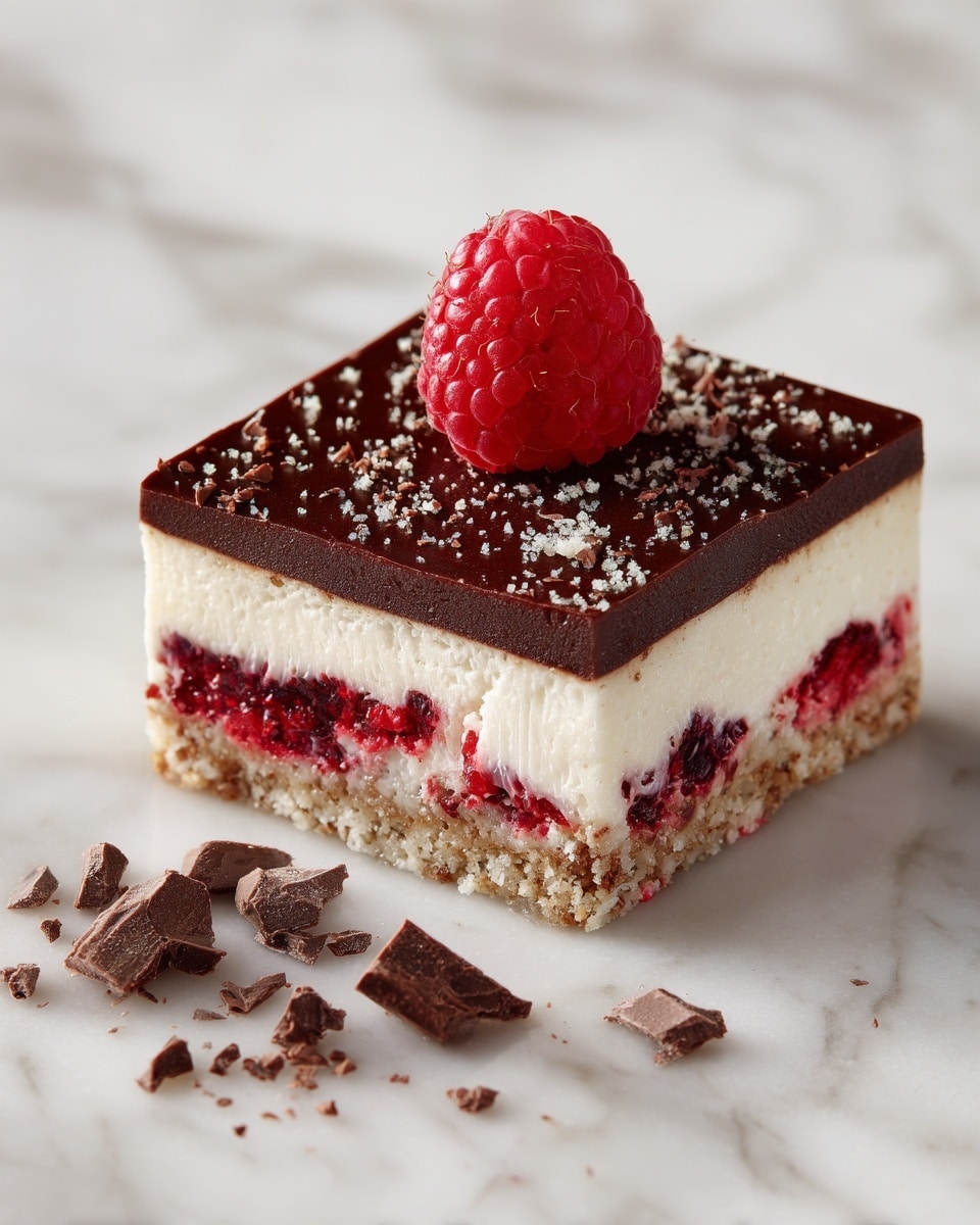 Dark Chocolate Raspberry Bars Recipe - Recipe Image