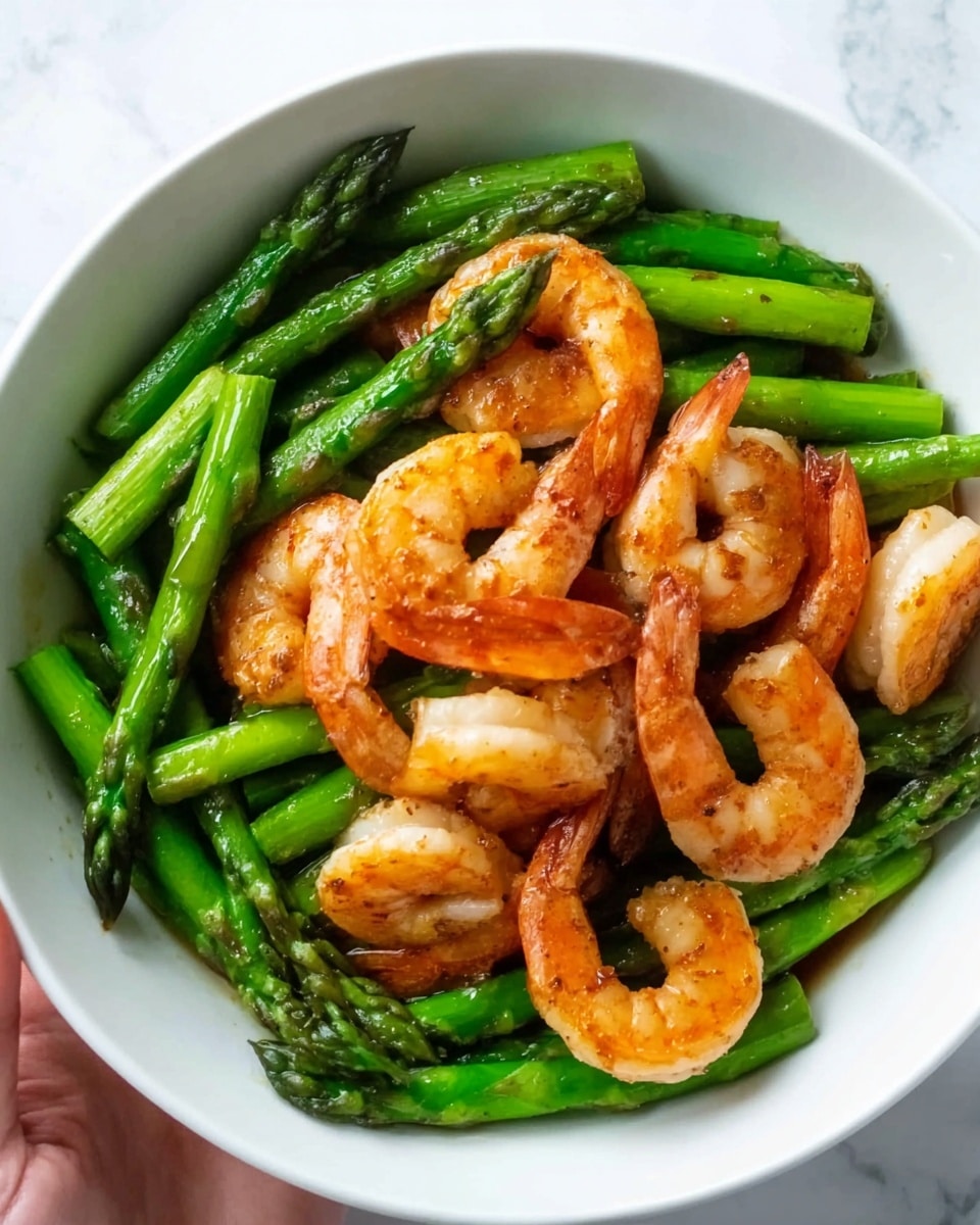 Shrimp and Asparagus Stir Fry Recipe - Recipe Image