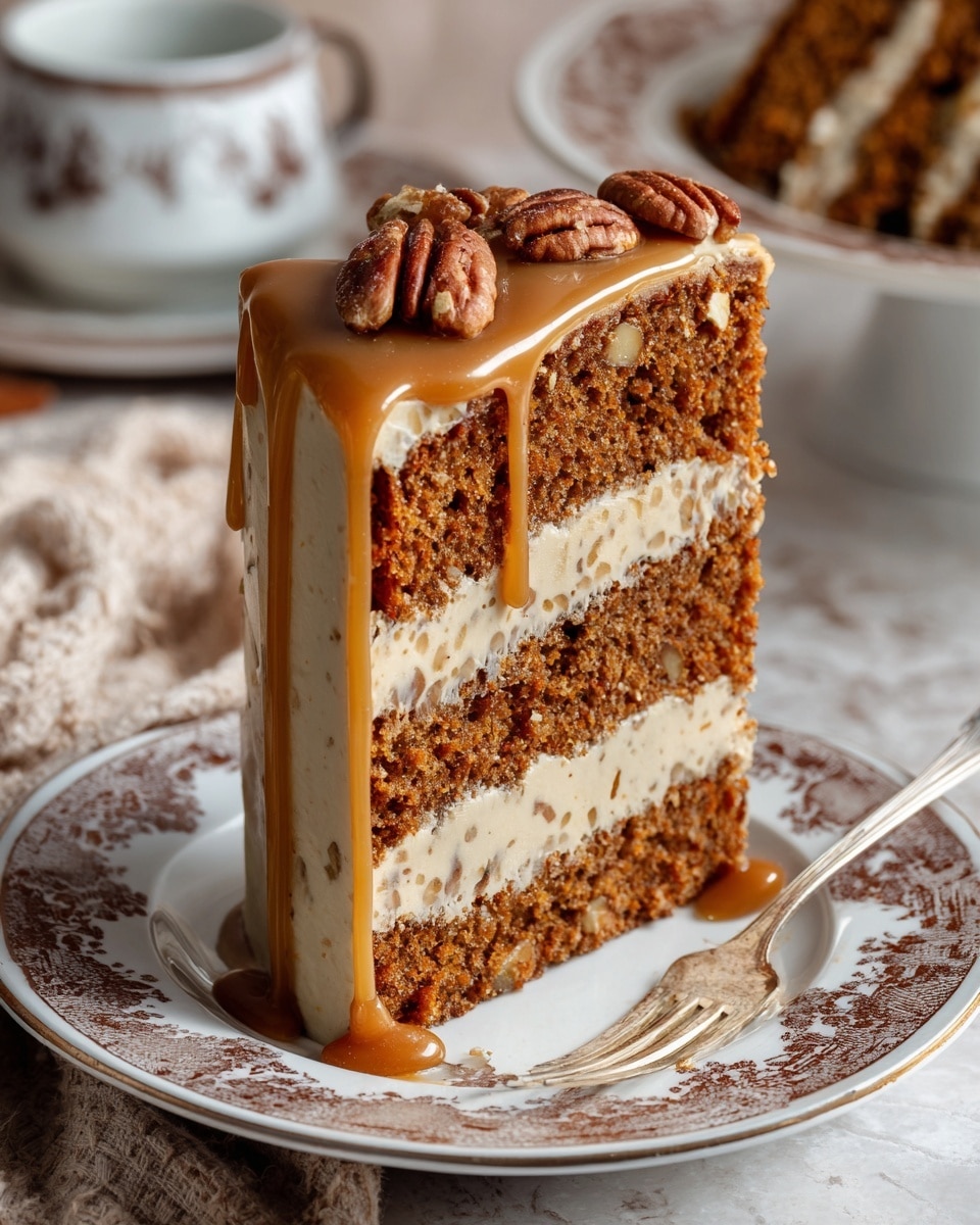 The Southern Pecan Caramel Cake Recipe - Recipe Image