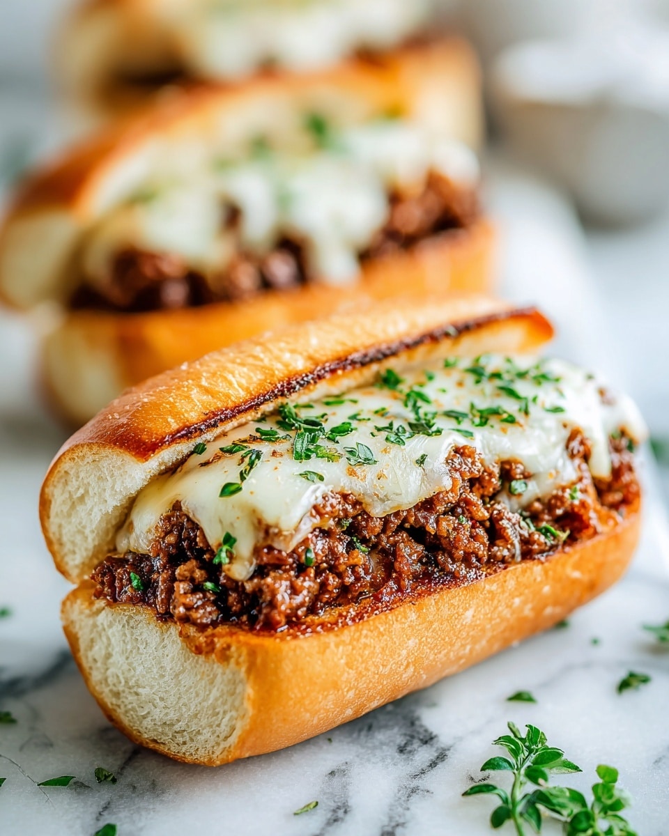 Philly Cheesesteak Garlic Bread Recipe - Recipe Image