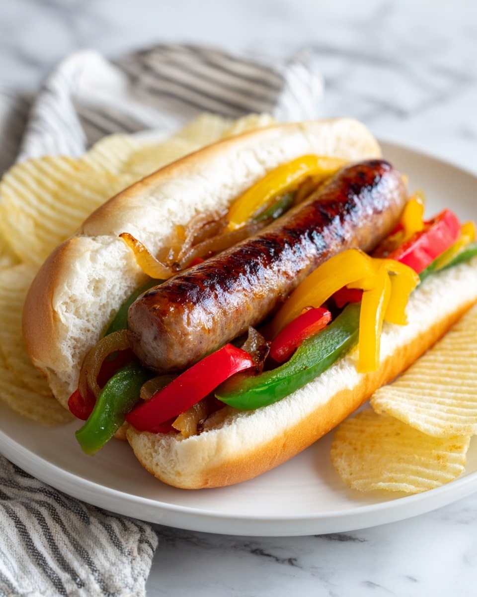 Sausage, Peppers, and Onions Sandwiches Recipe - Recipe Image