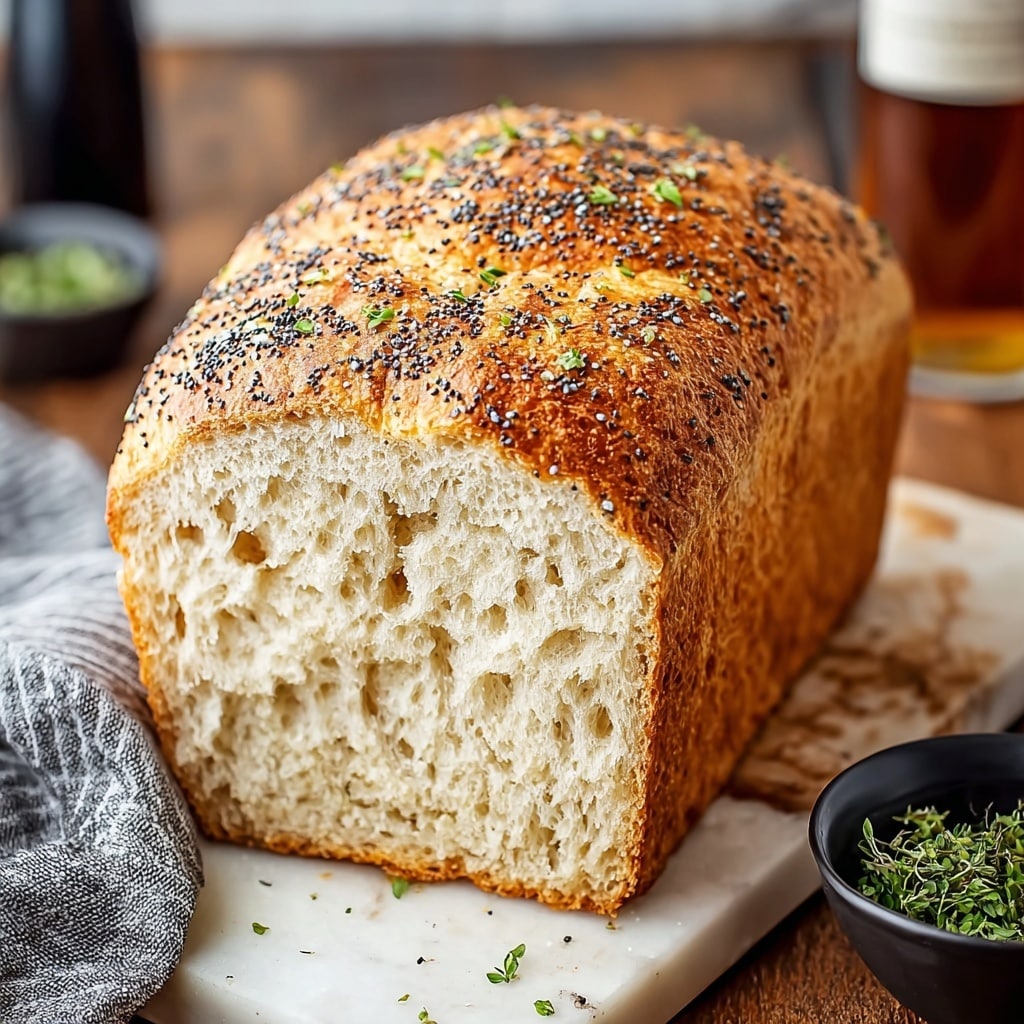 Easy Everything Bagel Beer Bread with Cheddar Recipe - Recipe Image