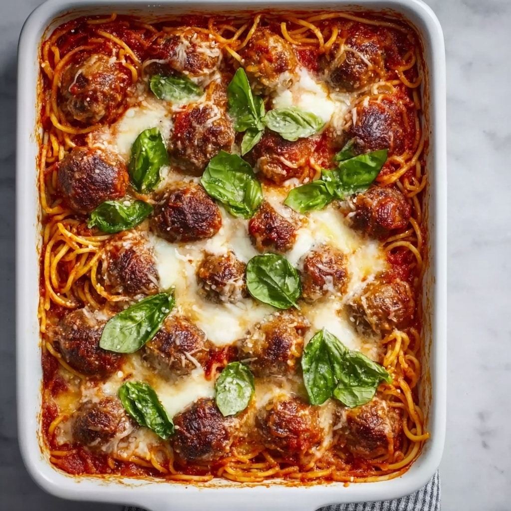 Baked Spaghetti and Meatballs Recipe - Recipe Image
