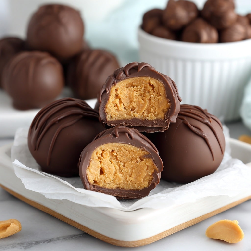 Peanut Butter Balls with Rice Krispies Recipe - Recipe Image