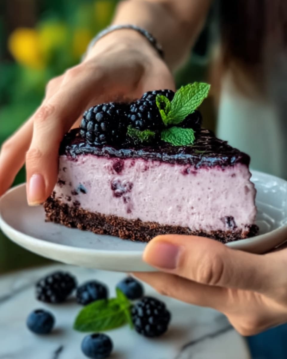 Blackberry Cheesecake Recipe - Recipe Image
