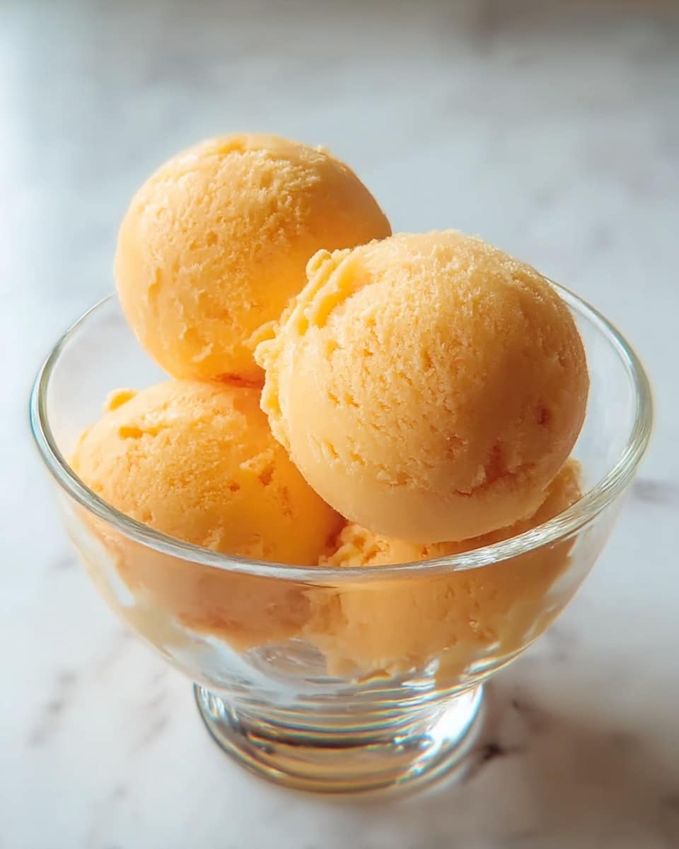 Peach Sorbet Recipe: Refreshing, Fruity Dessert Recipe - Recipe Image