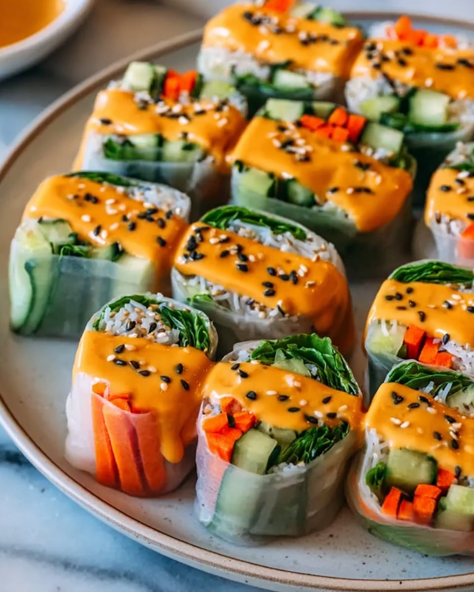 Hearty Veggie Rolls with Peanut Sauce Recipe - Recipe Image
